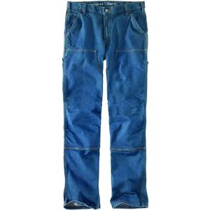 Carhartt Men's Relaxed Straight Rugged Flex Double-Front Denim Dungaree (36W x 30L, Tahoe)
