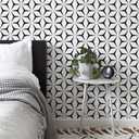Heroad Wall Paper Peel and Stick Modern Black and White Wallpaper Peel and Stick Boho Geometric Contact Paper for Cabinets and Drawers Renter Friendly Self-Adhesive Removable Waterproof 17.7 x 236 In