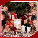 SoriDR 4 Rolls White&Black&Red&Wine Solid Satin Ribbon for Gift Wrapping Christmas Crafts,3/8" X 10 Yard Each Total 40 Yds Per Package