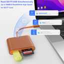 SD Card Reader, USB 3.0 Type C High Speed to SD/TF Card Adapter for iPhone 17/16/15 Pro Max Memory Card Reader with SD MicroSD USB 3 Port for Mac/iPad/MacBook Pro/Air Android Phone Tablet (TerraCotta)