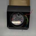 Universal 3.75" 12V White LED Backlit Tachometer Gauge with Red Shift Light for Auto Gasoline Car, 0-8000 RPM