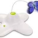 All for Paws Cat Toys Interactive Butterfly Flutter Bug Cat Automatic Toy Stimulating Kitty Toys Enrichment for Indoor Cats