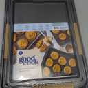 GoodCook Everyday Nonstick Baking Sheet Set, 3 Pack Includes Small (13×9) Medium (15×1) and Large (17×11) Pans Carbon Steel Construction Cookie Sheets Bakeware Set, Gray