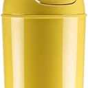 Umbra 1.25 Gallon Mini Waste Can with Removable Swing-Top Lid - Small Garbage Bin for Kitchen, Bathroom, Bedroom, Office - Compact Trash Can Fit Under Tables & Counters - Yellow
