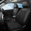FREESOO for Honda CRV Seat Covers 2023-2026 Full Set, Custom Fit, 4Layer Waterproof, Breathable Faux Leather, Durable Car Seat Protector for EX/EXL/LX/Sport/Sport Touring/TrailSport (Black)