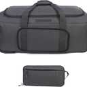 Greencity Duffel Bag Wheels Rolling Deployment Wheeled Military Suitcase Heavy-Duty Extra large deployment bag Capacity 32 InchGrey