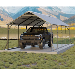 Garvee 11'x20'x9' Vertical Roof Metal Carport, Heavy Duty Steel Car Ports for All-Weather, for Full-Size Pickup Trucks, Boats, and Tractors