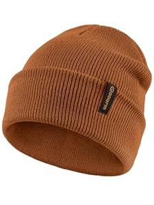 Glooarm Baby Beanie, Toddler Beanie Baby Boys Girls Beanies Kids Knit Winter Hats Newborn Infant Cuffed Caps, 0-6 Years Camel