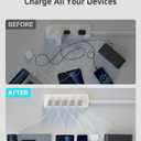 Gitryin Portable Charger Block, Retractable Wall Charger, 40W PD Fast Charging Block with 33.5in Lightning Cable, Power Adapter with Foldable Plug for iPhone14/13/12, White
