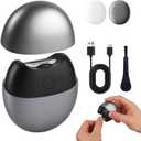 Electric Automatic Nail Clipper with Light, USB Rechargeable, 2 Speeds, Magnetic Cover, Safety Electric Fingernail Trimmer for Kids, Adult, Seniors, Caregivers (Grey)