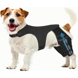 Dog Knee Brace for Torn ACL Hind Leg, Dual-Leg Hinged CCL Knee Support Harness for Dogs Helps with Torn CCL Arthritis Ligament Injury Hip Dysplasia,S
