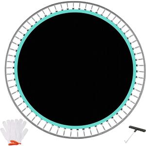DEIFRE Trampoline Replacement Mat – Fit 14 Ft Frame with 84 V-Hooks Using 5.3-5.7" Springs, UV-Resistant, with Install Tool (Spring not Included) (14FT-84V-Rings-5.3-5.7" Spring-150.8" Diam)