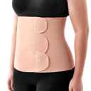Momcozy Ergowrap Postpartum Belly Band for Natural and C-Section Recovery, Abdominal Binder with 3D Abdomen Lifting & Ergonomic Back Support, Seamless Belly Wrap Shapewear for Post Surgery Recovery (Standard XX-Large, Standard - Oyster Pink)