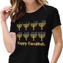 qdl Mardi Gras Shirt for Women - Fat Tuesday Party T-Shirt, Purple Green Gold Festival Tee (X-Large, 034-black1)
