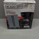 BLACK+DECKER 12-Cup Coffee Maker with Easy On/Off Switch, Easy Pour, Non-Drip Carafe with Removable Filter Basket, Vortex Technology, Black