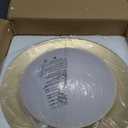 Dimmable Mid Century Modern Ceiling Light,5CCT LED Black and Gold Semi Flush Mount Ceiling Lighting, for Kitchen Bedroom Hallway Bathroom 2700K-6000K 15.75 in