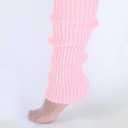 Milumia Women's Ribbed Knit Leg Warmers Y2K 80s Boot Long Socks (Pink)