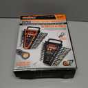 HORUSDY 24-Piece Flex-Head Ratcheting Wrench Set | Metric and SAE | Ratchet Combination Wrenches Set with Organizer | 72-Teeth | Chrome Vanadium Steel | 8-19 mm & 1/4 to 7/8