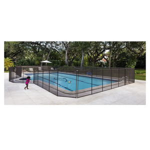 Pool Fence DIY by Life Saver Fencing Section Kit, 4 x 12Feet, Black 