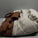 Patio Furniture Covers, Heavy Duty Round Patio Table Cover (62D x 28H Inch) Outdoor Dining & Coffee Table Cover for Veranda, Lawn, Table, Chair-Waterproof & Weather Resistant, Anti UV - Beige & Brown