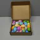 Easter Tree Ornaments, 30pcs Hanging Plastic Easter Eggs Party Decorations for Basket Party Home Outdoor Garden