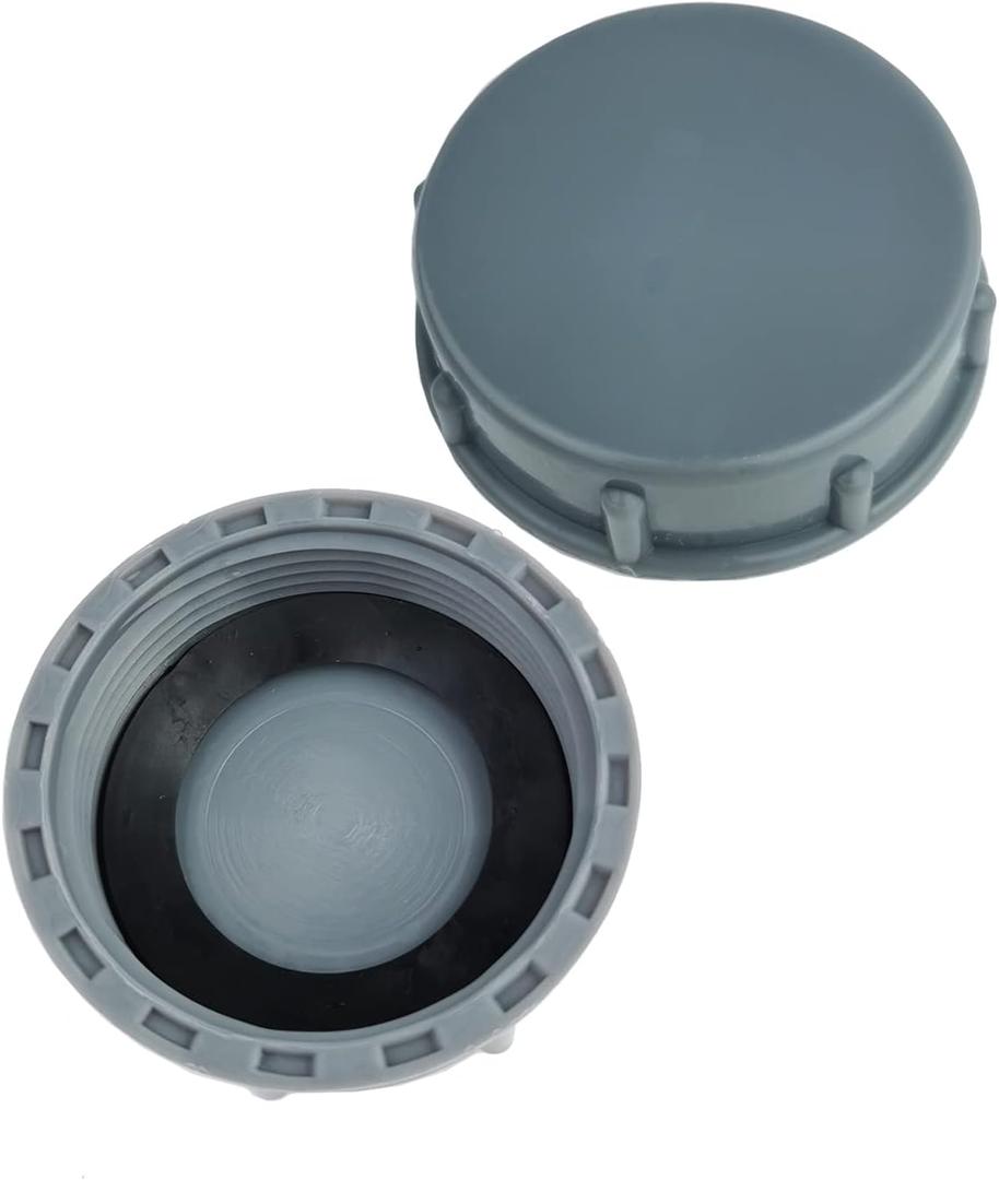 2 Pack Kitchen Sink Waste Pipe Blanking Cap Female Thread 56mm Pipe Cap G2 for Sealing Joints & Pipes End