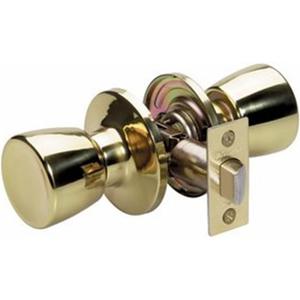 Master Lock TUO0403 Tulip Passage Door Knob, Polished Brass (1 Count (Pack of 1))