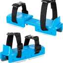 1 Pair Toddler Ice Skates- Adjustable Kids Ice Skates- Double Runner Ice Skates with Strap Fastening for Toddlers, Kids, Junior Skater (Blue)