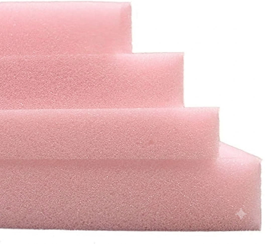 AK TRADING CO. High Density Upholstery Foam Cushion, Pink, 2 pcs, 82"x53"