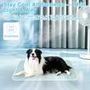 Cooling Mat for Dogs Cats,Pet Dog Cooling Mat Blanket for Dogs,36x24, Blue | Q-Max>0.5 Thin Breathable Anti-Slip Bottom Washable Cooling Dog Bed,Cool Relief & Portable for Travel Pet Cooling Mat