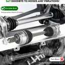 Pair (2) Front CV Axle Shaft Assembly [only for 4WD/AWD 6-Lug] for Chevy Silverado 1500 07-20 Tahoe Suburban, GMC Sierra 1500 07-20 Yukon, Cadillac Escalade 07-20, Driver and Passenger Side