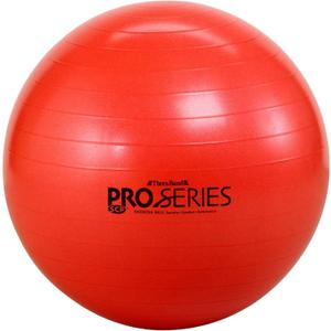 THERABAND Pro Series Exercise Ball, 22" Red Stability Ball for 5'1"–5'6" Users, Anti-Burst Yoga & Pilates Ball, Balance & Core Trainer, For Athletes Fitness at Gym & Home