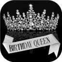 COCIDE Birthday Queen Sash for Women, Tiara, Rhinestone Headband, Glitter Crown Hair Accessories Set for Party Supplies (1 Count) (Silver)