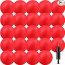 Dodgeballs Bulk Operation Christmas Playground Balls Rubber Bouncy Inflatable Kickball with Pump for Kids Adult Outdoor Handball Game Christian Donation Gift