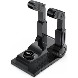 FORLIM Boot Dryer for Work Boots, Shoe Dryer with Heat Blower, Glove Dryer & Boot Warmer - 180 Adjustable Dry Rack - Telescopic Bendable Dry Ports - Intelligent Timer - Black (Auto-off Timer (Black)) FORLIM Boot Dryer for Work Boots, Shoe Dryer with Heat Blower, Glove Dryer & Boot Warmer - 180 Adjustable Dry Rack - Telescopic Bendable Dry Ports - Intelligent Timer - Black (Auto-off Timer (Black))