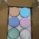 DRKIO 6 Pack Glass Baby Food Storage Containers - 4 Oz Baby Food Jars with Lids Baby Food Maker Microwave Dishwasher Freezer Safe 100% Leak Proof BPA Free Reusable