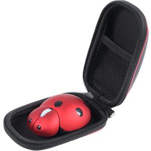 Elec Space Wireless Mouse for Laptop & Kids, Cute Ladybug Shape Ergonomic Mouse with Case, Cordless for Laptop, PC, Mac & Notebook (Red)