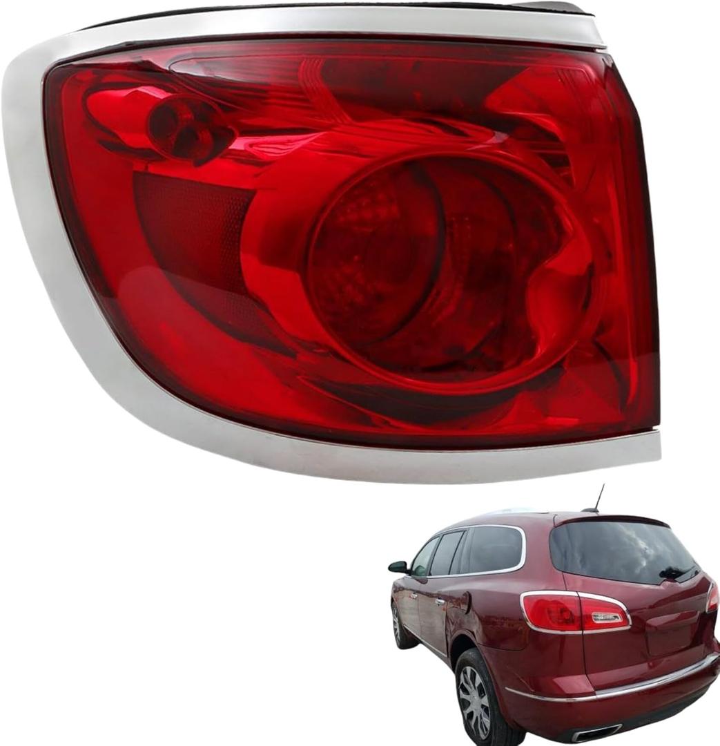 munirater Tail Lights Driver Side Replacement for 2008-2012 Enclave Rear Brake Lamps 25954941 GM2804101