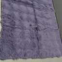 Pink White Rabbit Plush Area Rug for Bedroom Living Room Sofa,5'X8' Faux Fur Fluffy Shaggy Rectangular Square Rug for Kids Teen Girls Room,Furry Carpet Rug for Nursery Baby Room Decor for Teenage