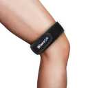 IT Band Strap, Adjustable Iliotibial Band Syndrome Brace, IT Band Relief for Men, Women, Knee Straps Iliotibial Band Compression Wrap for Running and Exercising, 1 Pack (Gray)