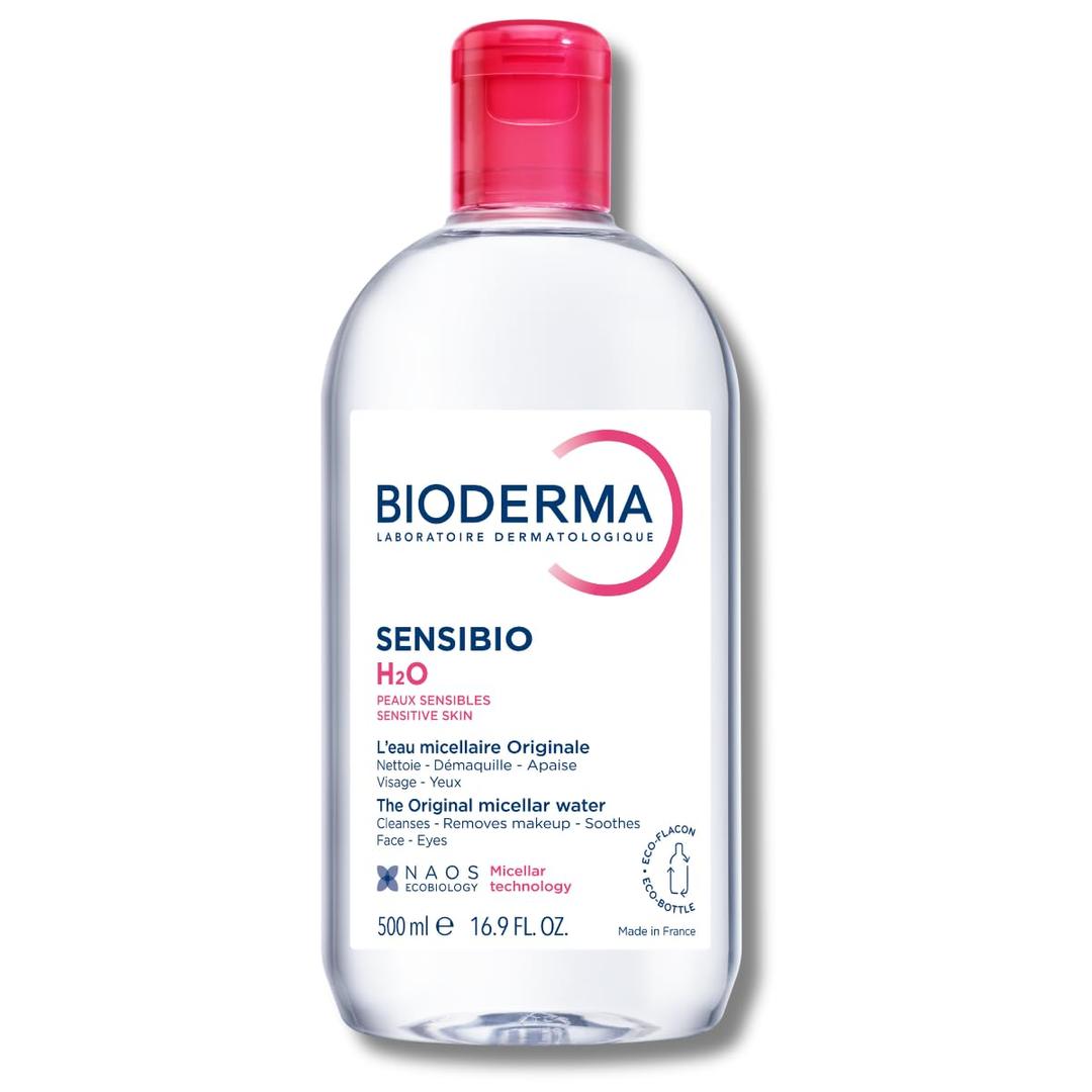 Bioderma - Sensibio - H2O Micellar Water - Makeup Remover Cleanser - Face Cleanser for Sensitive Skin