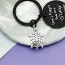 Vadaka Sea Turtle Inspirational Keychain Gift Turtle Lover Gift Jewelry Turtle Decor Encouragement Gifts for Daughter Son
