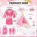 Slumber Party Teepee Tents Bulk, Complete, 4 Pink, 4 Set