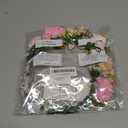 DRESBE Light Up Floral Headband LED Flower Wreath Crown Headbands Glowing Festival Garland Hair Accessories for Women (Pink) 1 Count (Pack of 1)