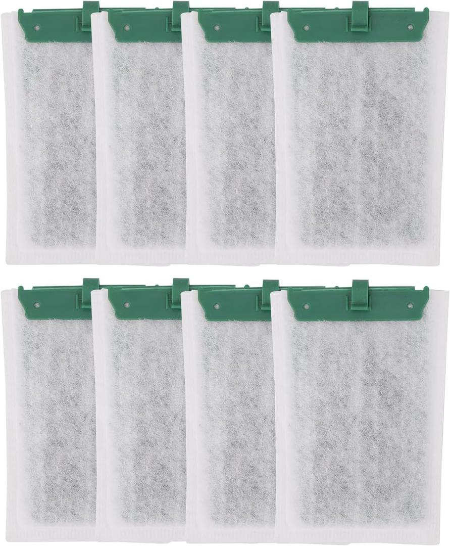 Tinoaly 8pcs Medium Replacement Filter Cartridges Compatible with Tetra Whisper Bio-Bag, Fish Tank Parts Accessories for 10i IQ10 PF10 ReptoFilter, 5-10 Gallon Aquarium
