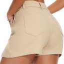 ELLEVEN Women’s Side Slit Denim Skort, High-Stretch, High Waisted, Y2K Mini Jean Skirt Shorts with 5 Pockets (XL)