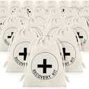 Boao 20 Pack Gift Bags Bachelor Party Decorations Bachelorette Bridal Shower Pouches with Drawstring Wedding Supplies for Bachelorette Party (White,Cross)