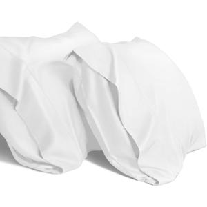 WishSmile Cooling Queen Pillowcases Set of 2 Breathable Cool Silky Soft Rayon Derived from Bamboo Fabric, Moisture Wicking for Hot Sleepers, Hair and Skin Friendly, White, 2 Pack, 20x30IN