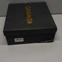 Furry Winter Boots for Women, Block Heels Snow Boot Platform Flurry Fuzzy Winter Booties Buckle Slip-On Comfort Outdoor Walking Shoes (5, Chestnut)