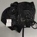 Verdusa Women's Cheetah Print Sequin Top Y2K Tie Back Corset Halter Going Out Crop Tops, S
